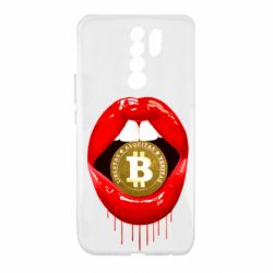 Чехол для Xiaomi Redmi 9 Bitcoin in the teeth - PrintSalon