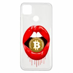 Чехол для Xiaomi Redmi 9c Bitcoin in the teeth