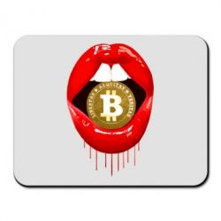 Коврик для мыши Bitcoin in the teeth - PrintSalon