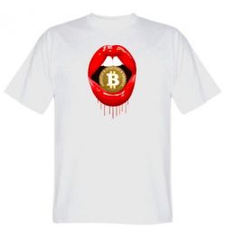Мужская футболка Stedman Bitcoin in the teeth - PrintSalon
