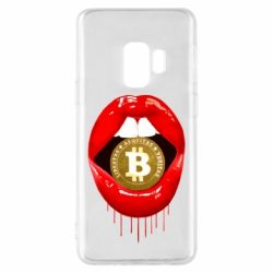 Чехол для Samsung S9 Bitcoin in the teeth - PrintSalon