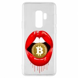 Чехол для Samsung S9+ Bitcoin in the teeth - PrintSalon