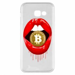 Чехол для Samsung A5 2017 Bitcoin in the teeth-PrintSalon Чехол для Samsung A5 2017 Bitcoin in the teeth