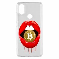 Чехол для Xiaomi Mi A2 Bitcoin in the teeth - PrintSalon