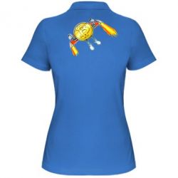 Женское поло Bitcoin into space - PrintSalon