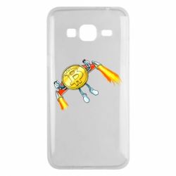 Чехол для Samsung J3 2016 Bitcoin into space - PrintSalon