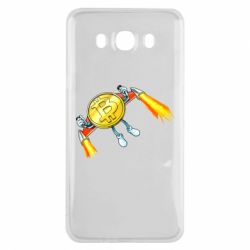 Чехол для Samsung J7 2016 Bitcoin into space
