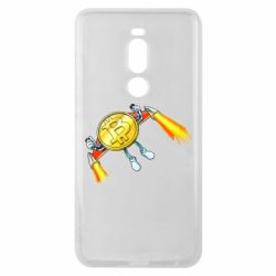 Чехол для Meizu Note 8 Bitcoin into space - PrintSalon