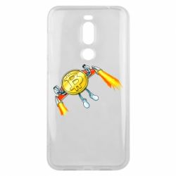 Чехол для Meizu X8 Bitcoin into space - PrintSalon