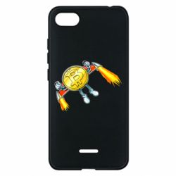 Чехол для Xiaomi Redmi 6A Bitcoin into space - PrintSalon