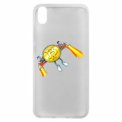 Чехол для Xiaomi Redmi 7A Bitcoin into space - PrintSalon