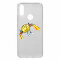 Чехол для Xiaomi Redmi 7 Bitcoin into space - PrintSalon