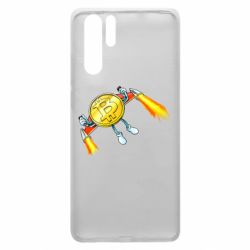 Чехол для Huawei P30 Pro Bitcoin into space - PrintSalon