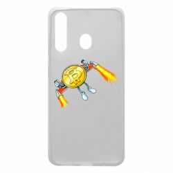 Чехол для Samsung A60 Bitcoin into space - PrintSalon