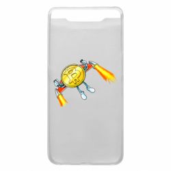 Чехол для Samsung A80 Bitcoin into space - PrintSalon