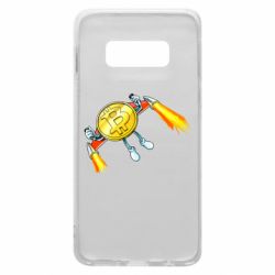 Чехол для Samsung S10e Bitcoin into space - PrintSalon