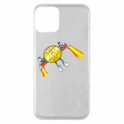 Чехол для iPhone 11 Bitcoin into space - PrintSalon