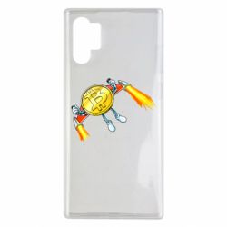 Чехол для Samsung Note 10 Plus Bitcoin into space