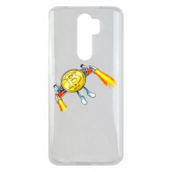 Чехол для Xiaomi Redmi Note 8 Pro Bitcoin into space - PrintSalon