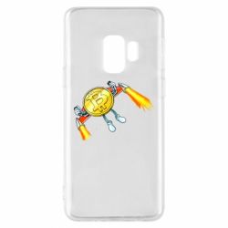 Чехол для Samsung S9 Bitcoin into space - PrintSalon