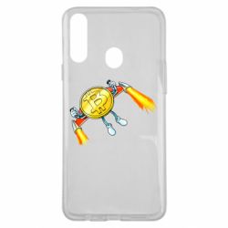Чехол для Samsung A20s Bitcoin into space-PrintSalon Чехол для Samsung A20s Bitcoin into space