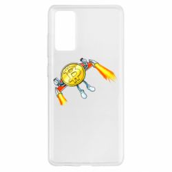 Чехол для Samsung S20 FE Bitcoin into space - PrintSalon