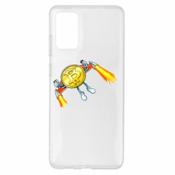 Чехол для Samsung S20+ Bitcoin into space - PrintSalon