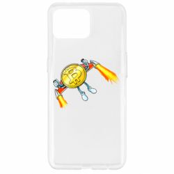 Чехол для Oppo Reno 4 Lite Bitcoin into space - PrintSalon