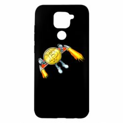 Чехол для Xiaomi Redmi Note 9/Redmi 10X Bitcoin into space - PrintSalon