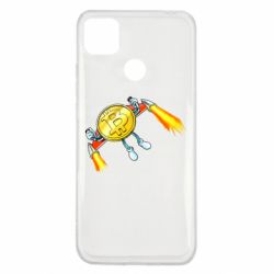 Чехол для Xiaomi Redmi 9c Bitcoin into space
