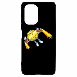 Чехол для Xiaomi Poco F3/K40 Bitcoin into space - PrintSalon