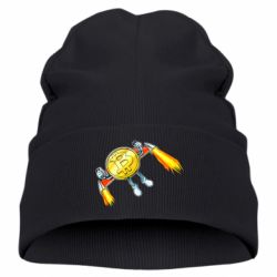 Детская шапка Bitcoin into space - PrintSalon