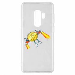 Чехол для Samsung S9+ Bitcoin into space - PrintSalon