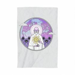 Полотенце с принтом Bitcoin on the planet - PrintSalon