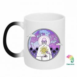 Чашка-хамелеон Bitcoin on the planet - PrintSalon