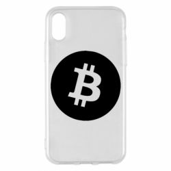 Чехол для iPhone X/Xs Биткоин лого - PrintSalon