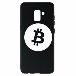 Чехол для Samsung A8+ 2018 Биткоин лого - PrintSalon