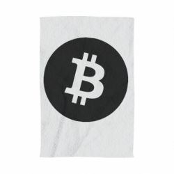 Полотенце с принтом Биткоин лого - PrintSalon