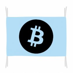 Флаг Биткоин лого - PrintSalon