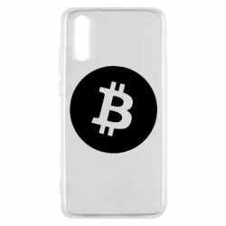 Чехол для Huawei P20 Биткоин лого - PrintSalon