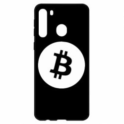 Чехол для Samsung A21 Биткоин лого-PrintSalon Чехол для Samsung A21 Биткоин лого
