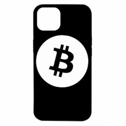 Чехол для iPhone 14 Биткоин лого