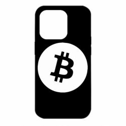 Чехол для iPhone 14 Pro Биткоин лого - PrintSalon