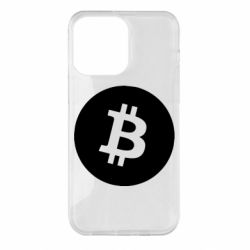 Чехол для iPhone 14 Pro Max Биткоин лого - PrintSalon