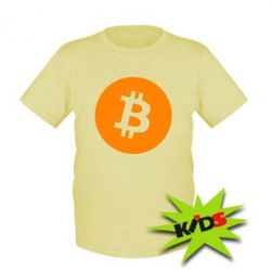 Детская футболка Биткоин лого - PrintSalon