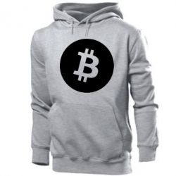 Мужское худи Биткоин лого - PrintSalon