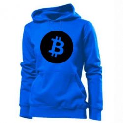 Женское худи Биткоин лого - PrintSalon