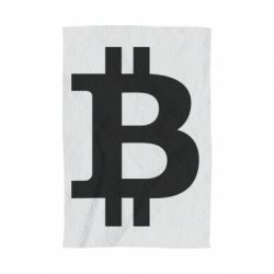 Рушник з принтом Біткоін