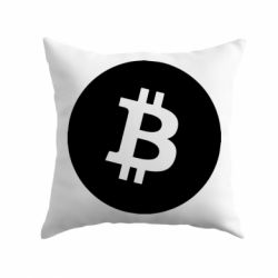 Подушка Биткоин лого - PrintSalon