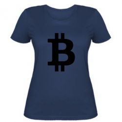 Женская футболка Биткоин - PrintSalon